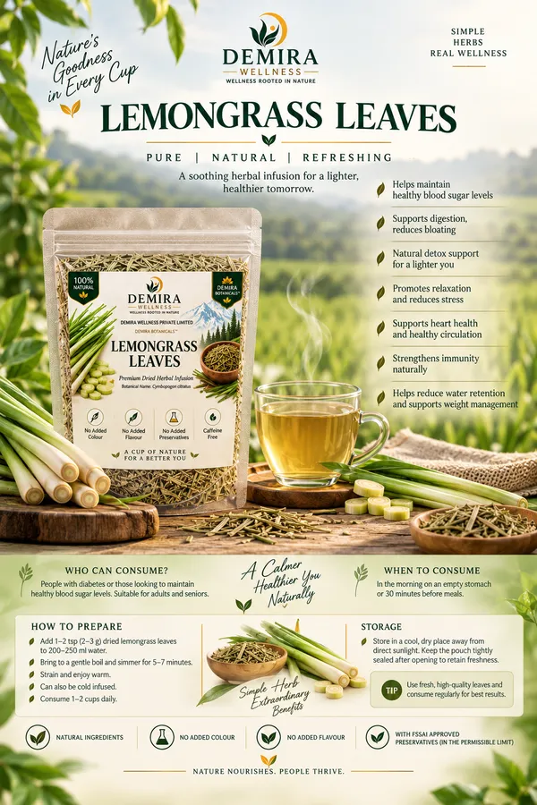 Demira_Wellness_Botanicals_Lemongrass_Leaves_100Gm