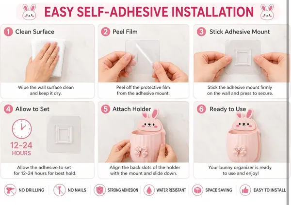 Bunny_Bathroom_Wall_Mounted_Adhesive_Storage_Organizer