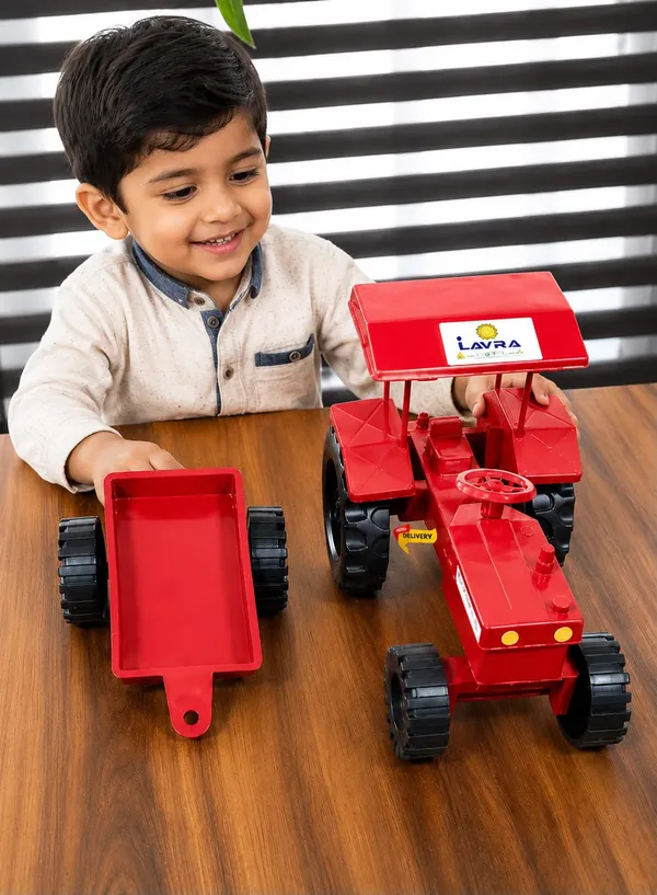 Red_John_Deere_Toy_Tractor_With_Trailer_And_Canopy