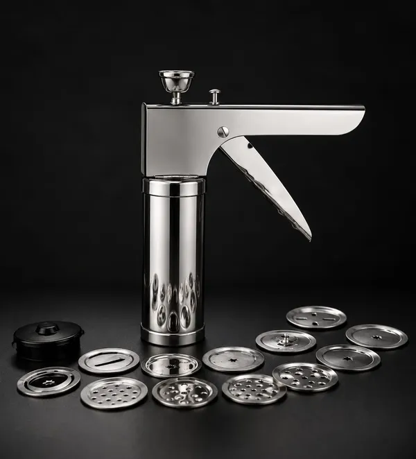 Stainless_Steel_Manual_Cookie_Press_With_Interchangeable_Discs