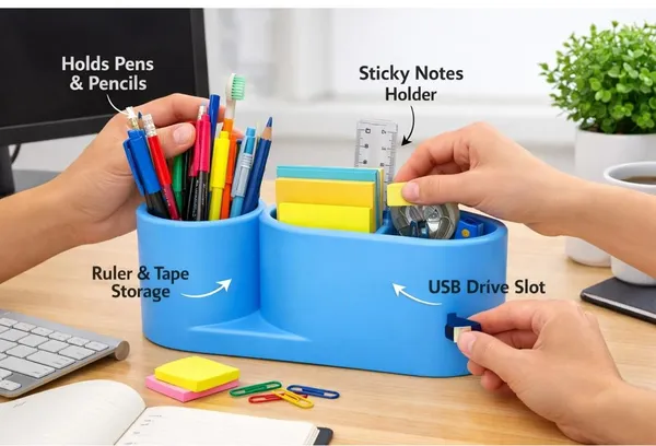 Blue_Multi_Compartment_Desk_Organizer