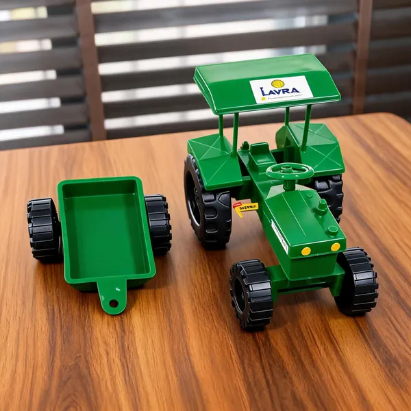 Green_Plastic_Toy_Tractor_With_Detachable_Trailer_For_Kids