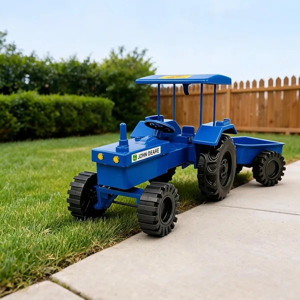 Blue_Plastic_Ride-On_Tractor_Toy_With_Trailer_For_Kids