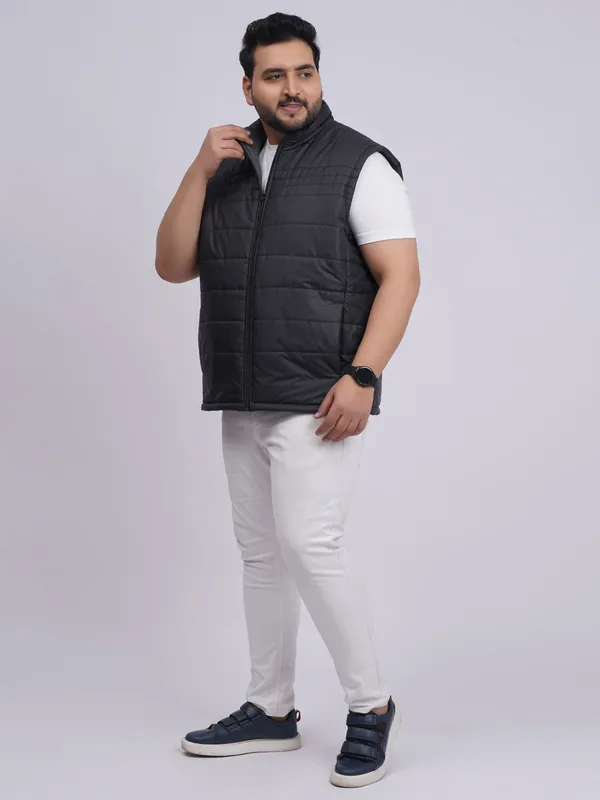 Men_S_Plus_Size_Reversible_Sleeveless_Jacket_Olive_Green_Black