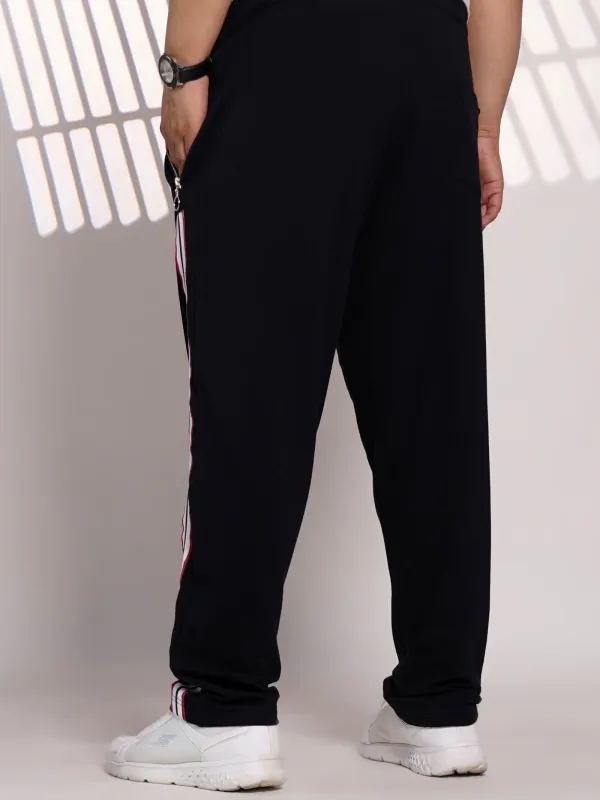 Plus_Size_Black_Side_Stripe_Jogger_Track_Pant_For_Men