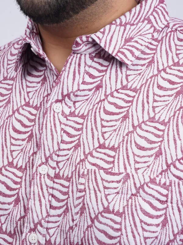 Maroon_Leaf-Pattern_Premium_Plus-Size_Shirt_for_Men_(3XL–8XL)