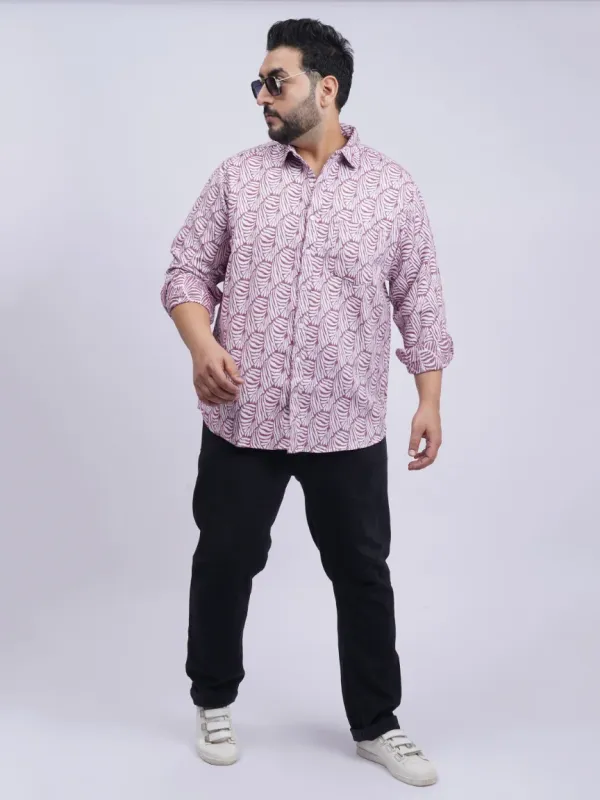 Maroon_Leaf-Pattern_Premium_Plus-Size_Shirt_for_Men_(3XL–8XL)