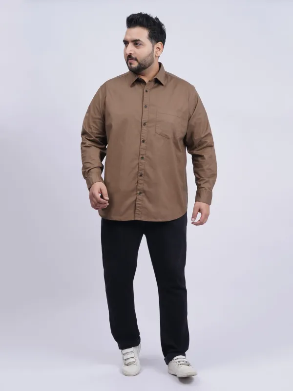 Brown_Premium_Solid_Plus-Size_Shirt_for_Men_(3XL–8XL)