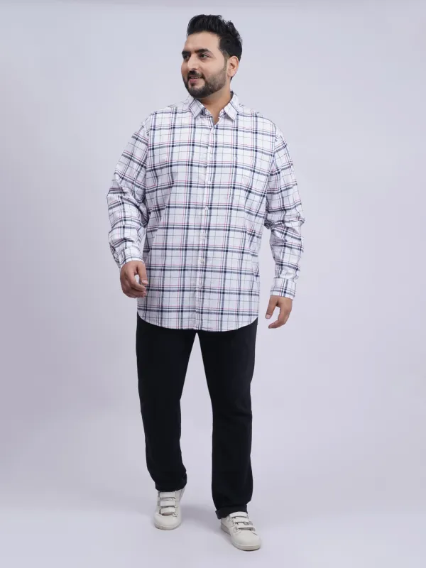 White_Multi-Check_Cotton_Plus-Size_Shirt_for_Men_(3XL–8XL)_|_Beyond_The_Plus_Size_Store