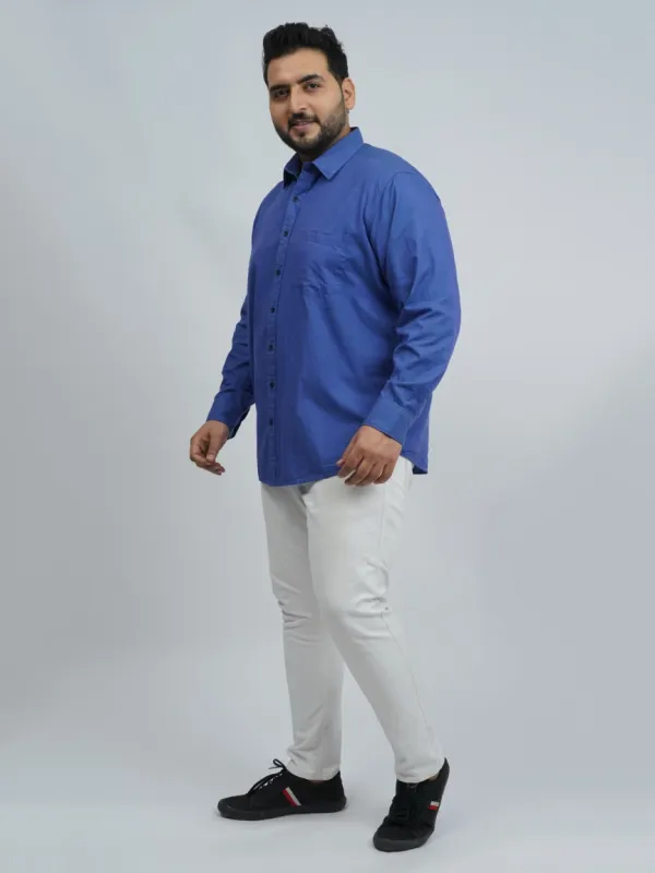 Royal_Blue_Jacquard_Cotton_Plus-Size_Shirt_for_Men_(3XL–8XL)