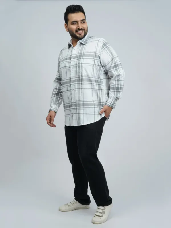White_Grey_Classic_Check_Plus_Size_Shirt_For_Men_2xl_8xl_Beyond_The_Plus_Size_Store