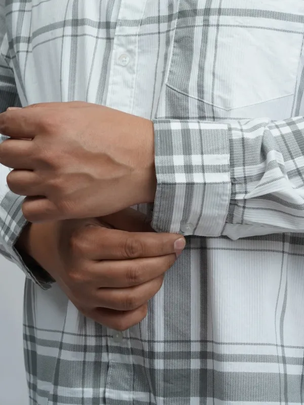 White_Grey_Classic_Check_Plus_Size_Shirt_For_Men_2xl_8xl_Beyond_The_Plus_Size_Store