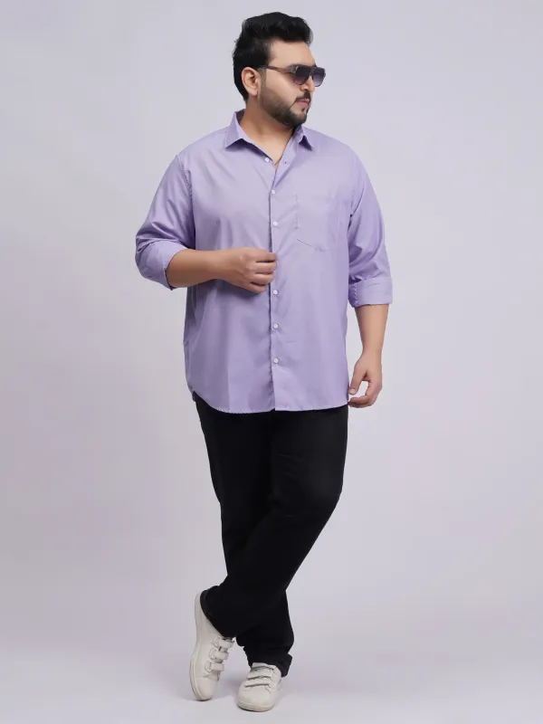 Plus_Size_Lavender_Formal_Shirt_For_Men