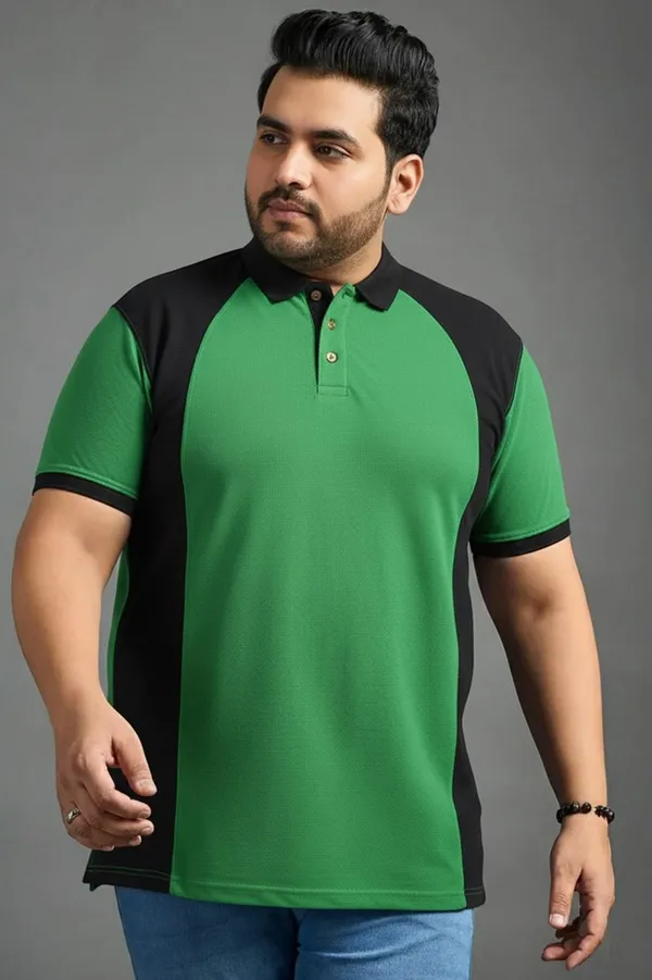 Dual_Tone_Emerald_Green_Black_Polo_3xl_8xl
