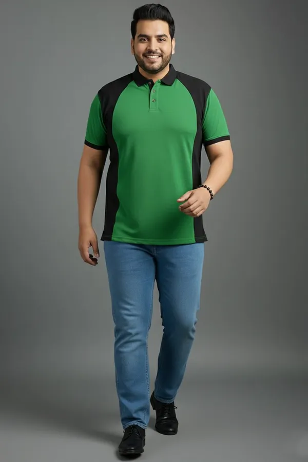Dual_Tone_Emerald_Green_Black_Polo_3xl_8xl