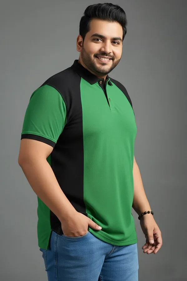Dual_Tone_Emerald_Green_Black_Polo_3xl_8xl