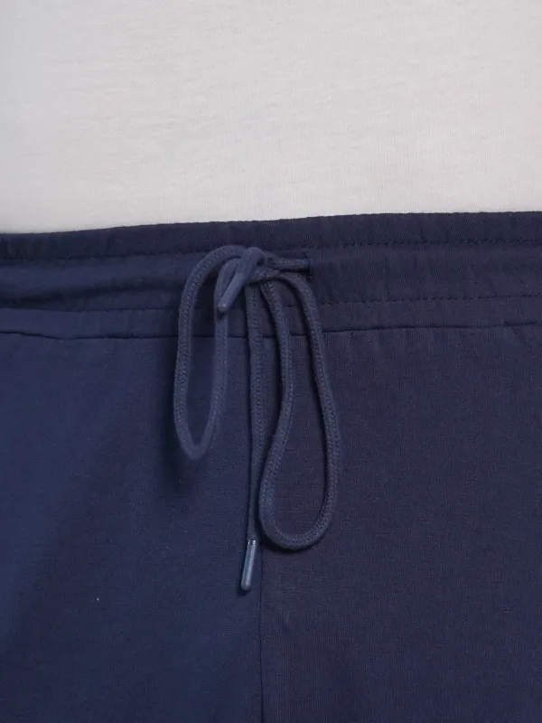 Plus_Size_Navy_Blue_Solid_Jogger_Track_Pant_For_Men_With_Zipper_Pocket