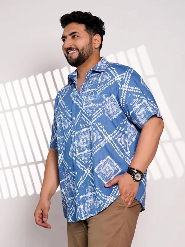 Plus_Size_Sky_Blue_Printed_Casual_Shirt_for_Men