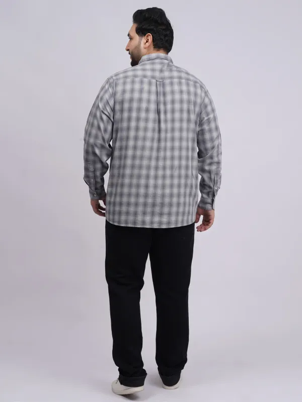Plus_Size_Grey_Checked_Full_Sleeve_Shirt_for