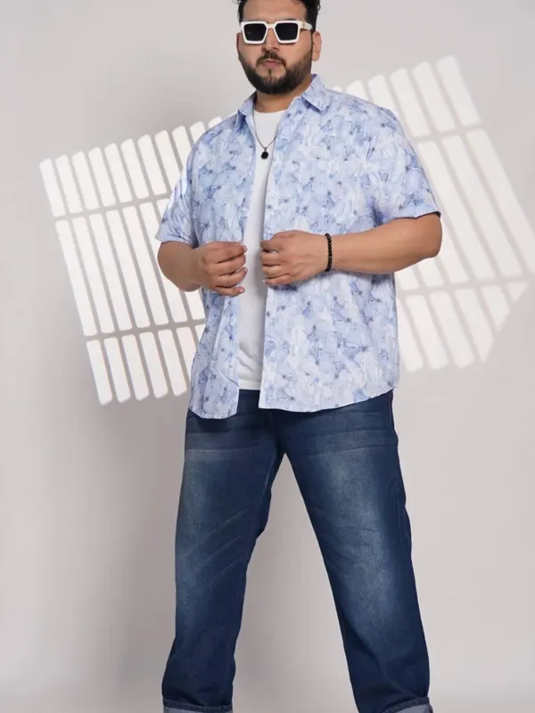 Plus_Size_Sky_Blue_Floral_Printed_Casual_Shirt_for_Men