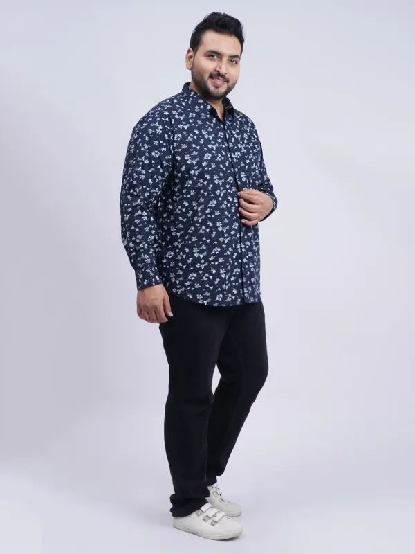 Navy_Blue_Floral_Printed_Plus_Size_Shirt_For_Men_3xl_8xl