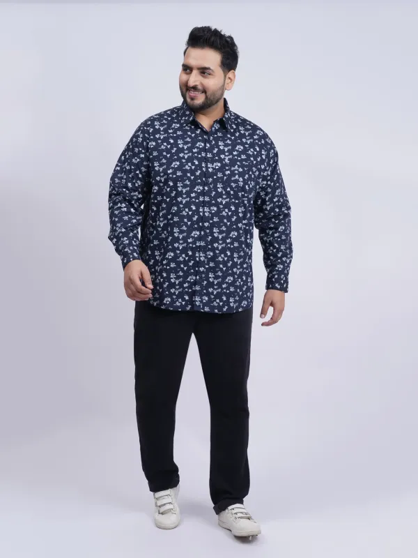 Navy_Blue_Floral_Printed_Plus_Size_Shirt_For_Men_3xl_8xl