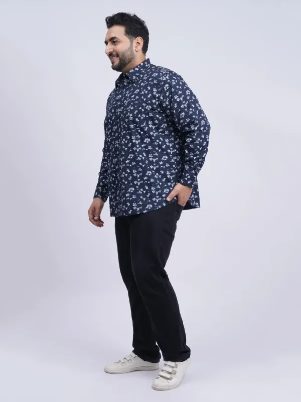 Navy_Blue_Floral_Printed_Plus_Size_Shirt_For_Men_3xl_8xl