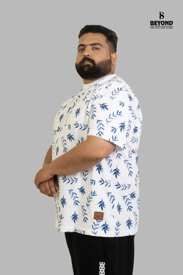 White_Leaf_Print_Cotton_T_Shirt_Effortless_Comfort_Style_For_Plus_Size_Men_2xl_8xl