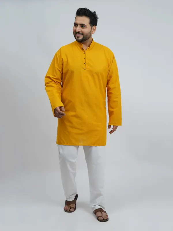Mustard_Festive_Textured_Plus_Size_Kurta_For_Men_3xl_8xl