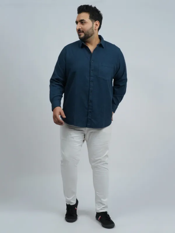 Navy_Blue_Premium_Jacquard_Textured_Plus_Size_Shirt_For_Men_3xl_8xl
