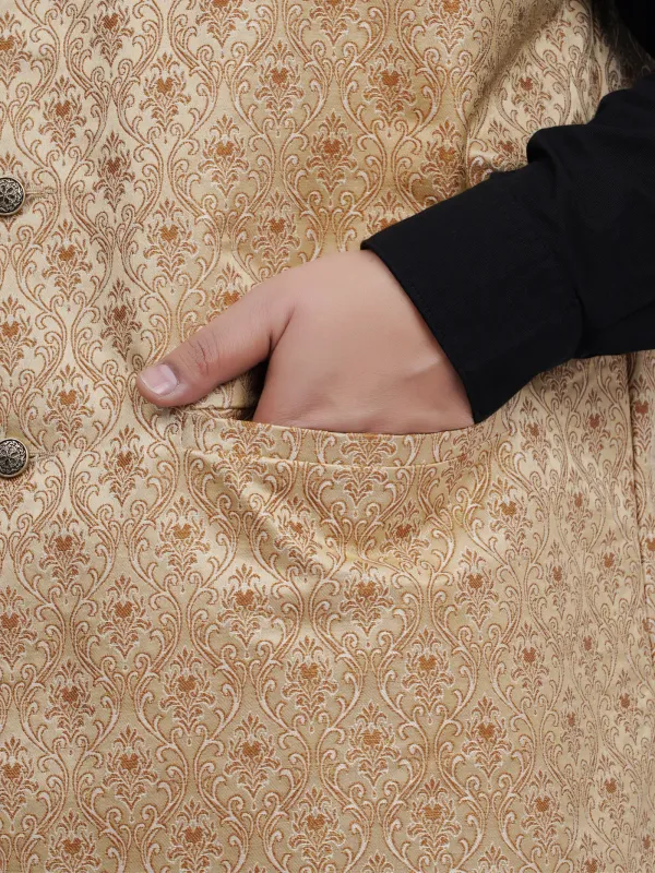 Plus_Size_Premium_Beige_Gold_Jacquard_Ethnic_Waistcoat_For_Men
