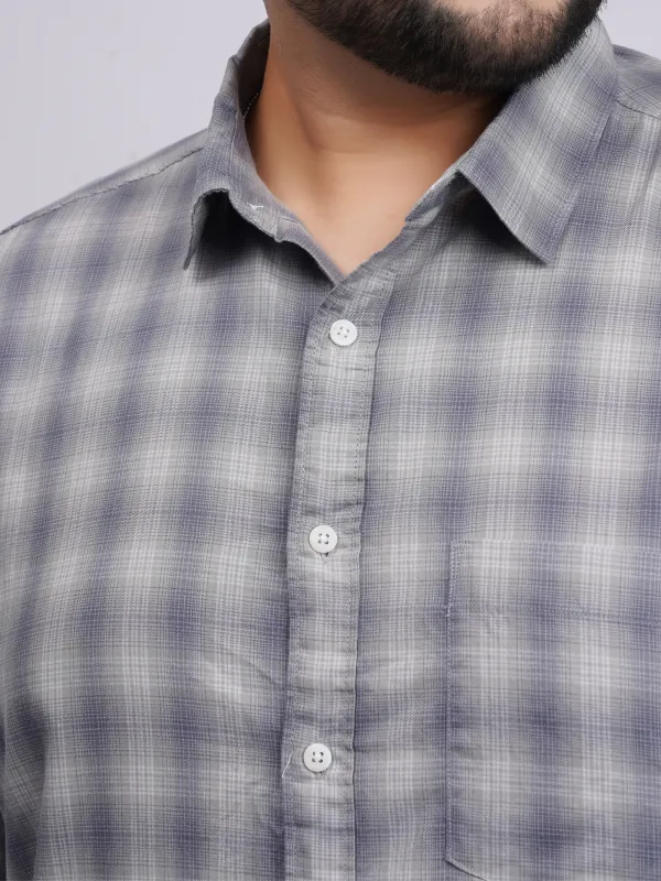 Plus_Size_Grey_Checked_Full_Sleeve_Shirt_For