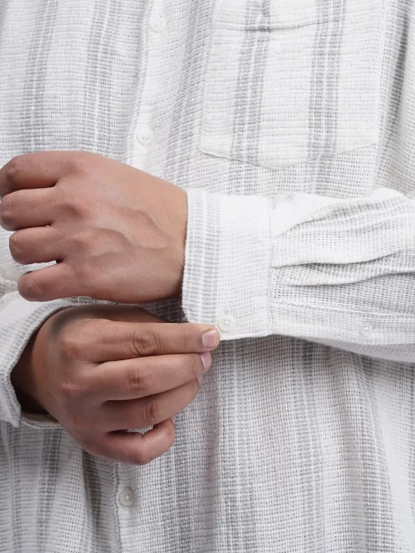 White_Textured_Striped_Plus_Size_Shirt_For_Men_3xl_8xl