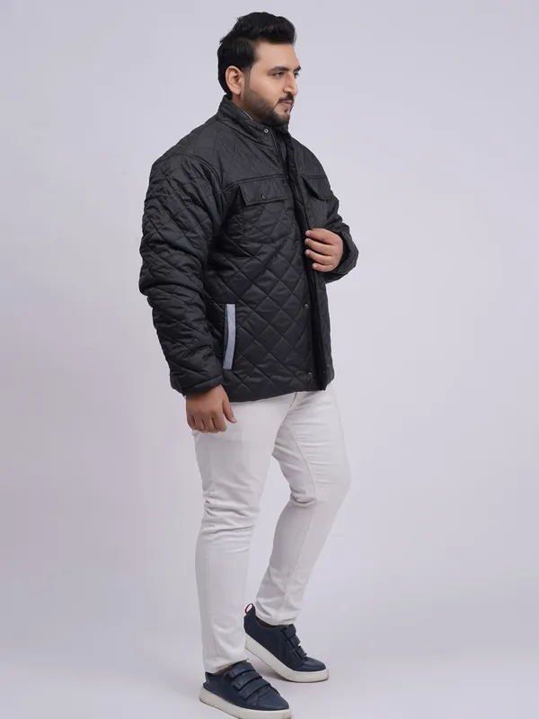 Men_S_Plus_Size_Black_Quilted_Winter_Jacket_With_Double_Pockets