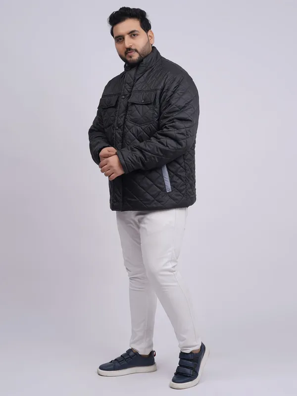 Men_S_Plus_Size_Black_Quilted_Winter_Jacket_With_Double_Pockets
