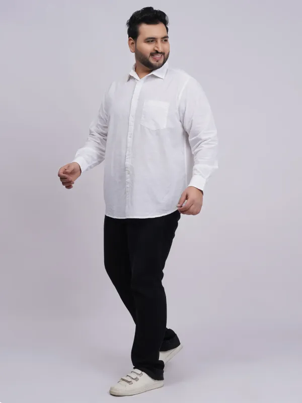 Plus_Size_White_Full_Sleeve_Formal_Shirt_For_Men