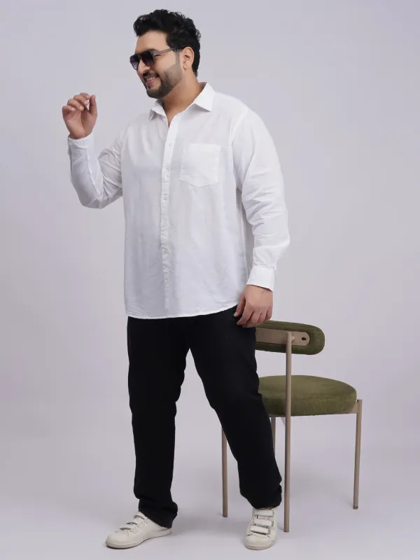 Plus_Size_White_Full_Sleeve_Formal_Shirt_For_Men