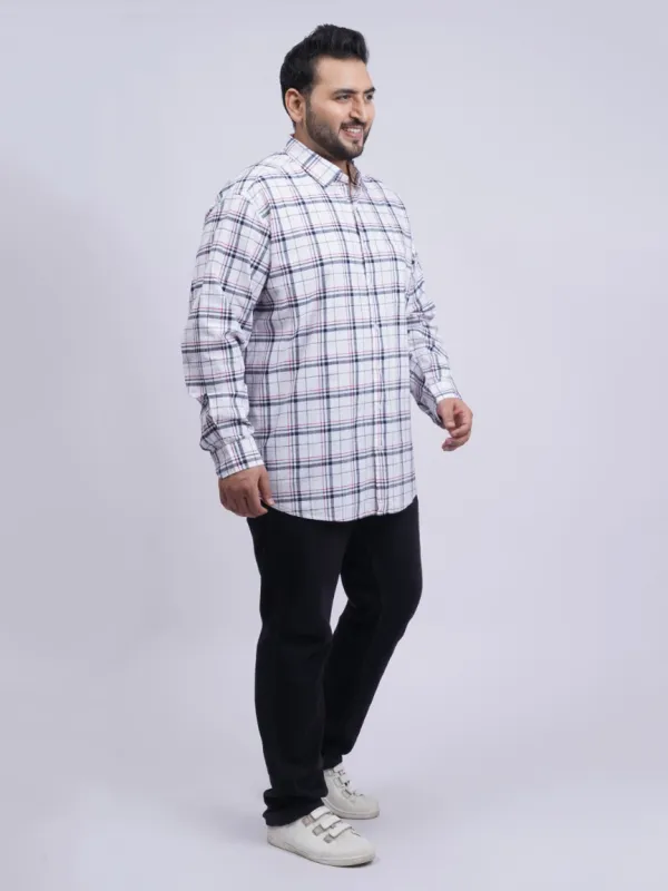 White_Multi_Check_Cotton_Plus_Size_Shirt_For_Men_3xl_8xl_Beyond_The_Plus_Size_Store