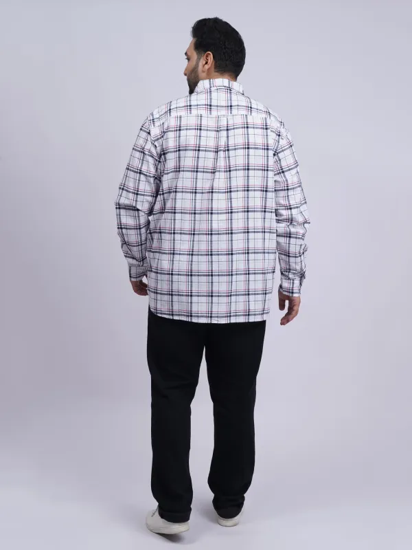 White_Multi_Check_Cotton_Plus_Size_Shirt_For_Men_3xl_8xl_Beyond_The_Plus_Size_Store