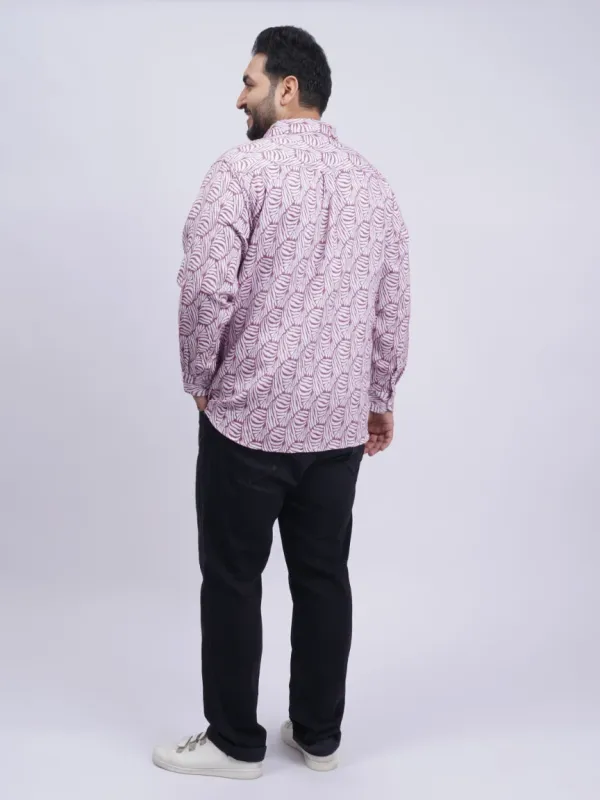 Maroon_Leaf_Pattern_Premium_Plus_Size_Shirt_For_Men_3xl_8xl