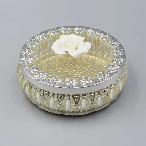 4_Partition_Dryfruits_Box_White_And_Peach