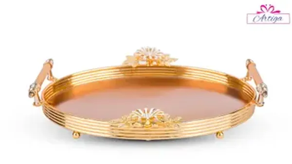Gold_Glass_With_Metal_Tray