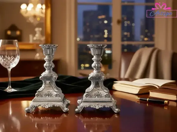 German_Silver_Candle_Stand