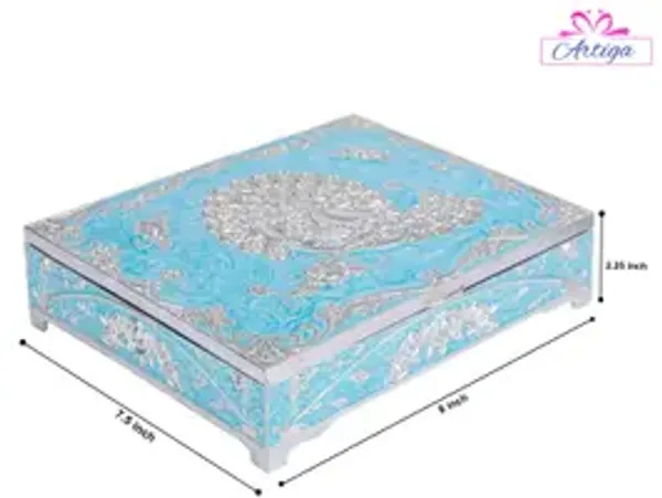 4_Partition_Blue_Peacock_Dryfruits_Box