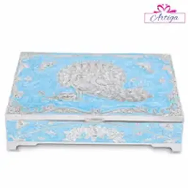 4_Partition_Blue_Peacock_Dryfruits_Box