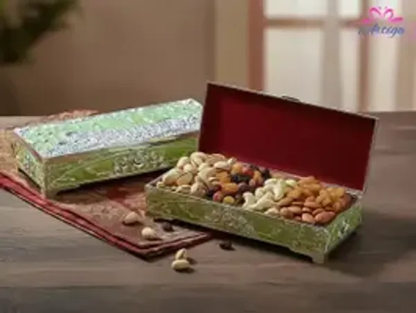 2_Partition_Peach_Peacock_Dryfruit_Box