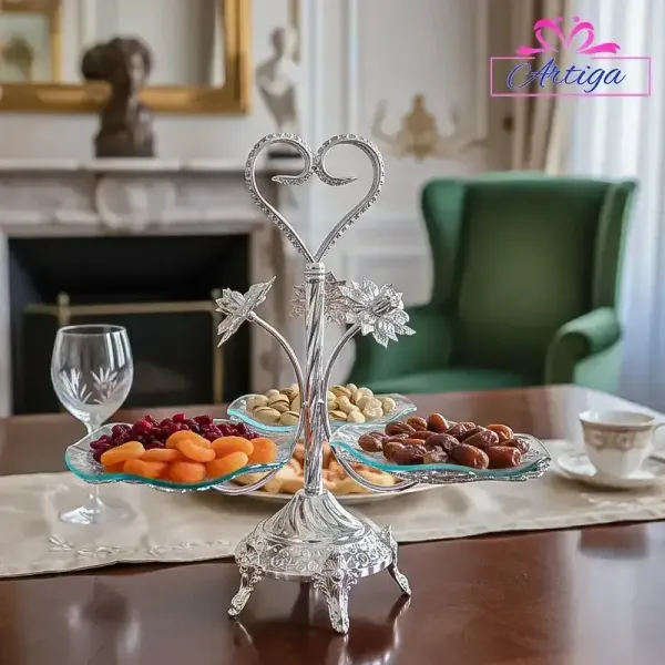 3_Glass_Platter_With_Metal_Stand