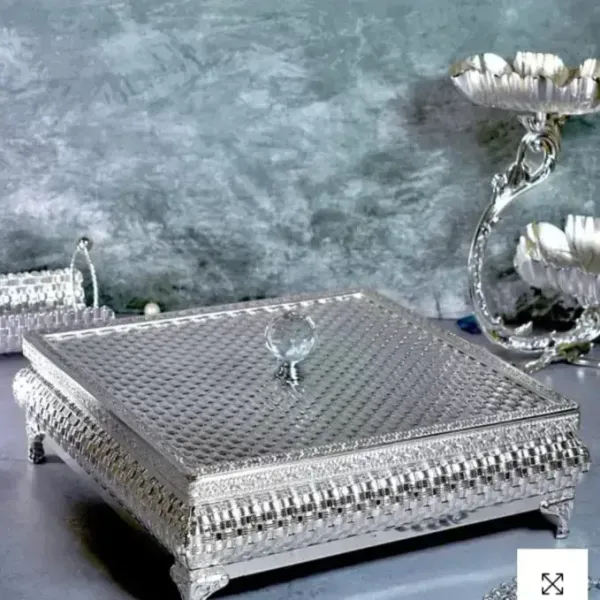 German_Silver_Dry_Fruits_Box_4_Partition
