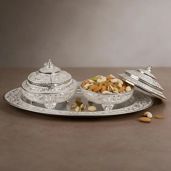 White_Dryfruits_Bowl_With_Tray
