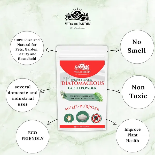 Vida_de_Jardin_Organic_Diatomaceous_Earth_Powder,_Multi-Purpose_Pest_Control_for_Ticks,_Fleas,_Bedbugs,_Earwigs_and_Silverfish_(400_G)